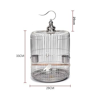 Amazon | 鳥かご・ケージ バード用品ステンレススチールラウンド